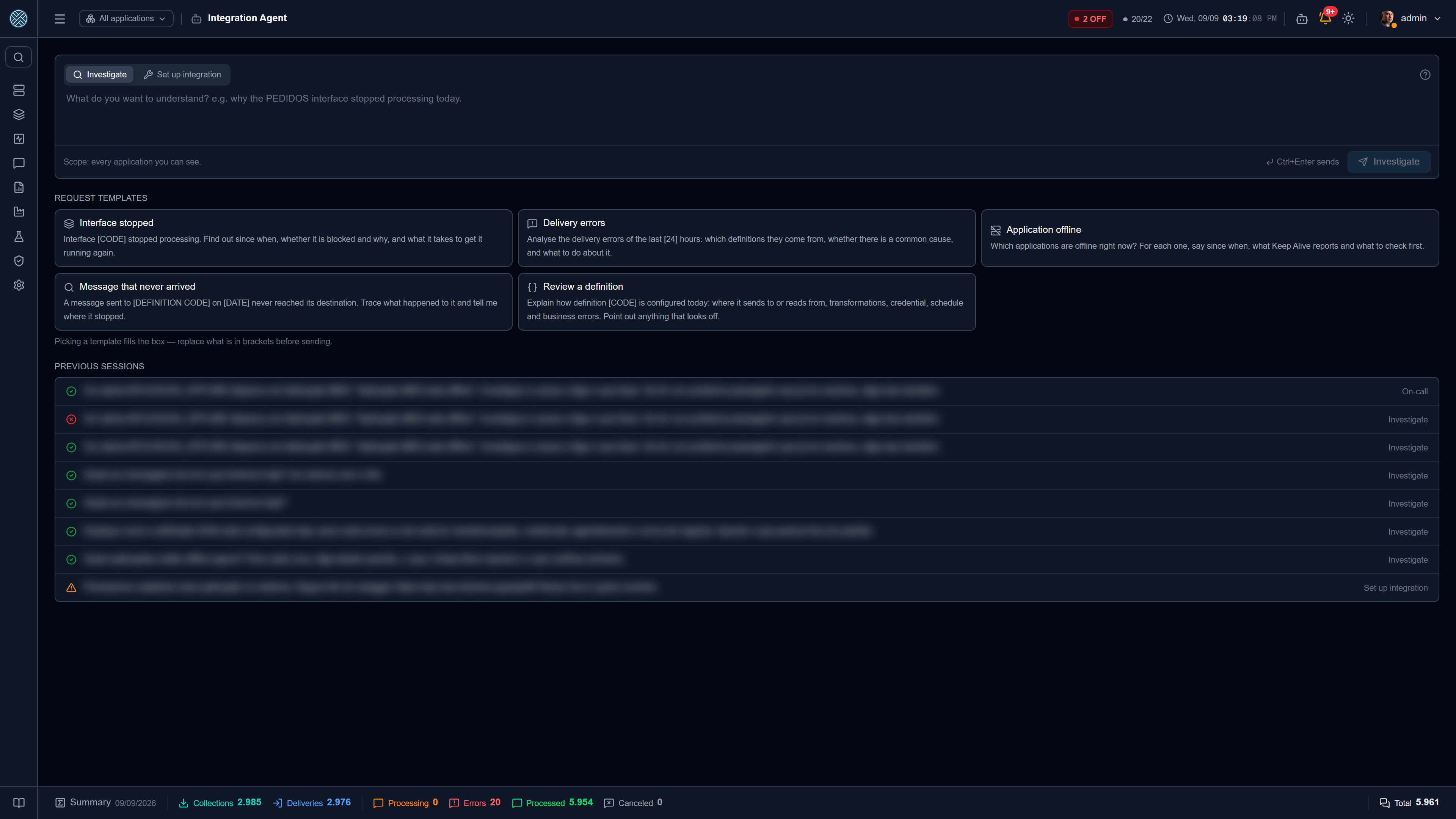 The full agent screen: goal, step timeline and conclusion